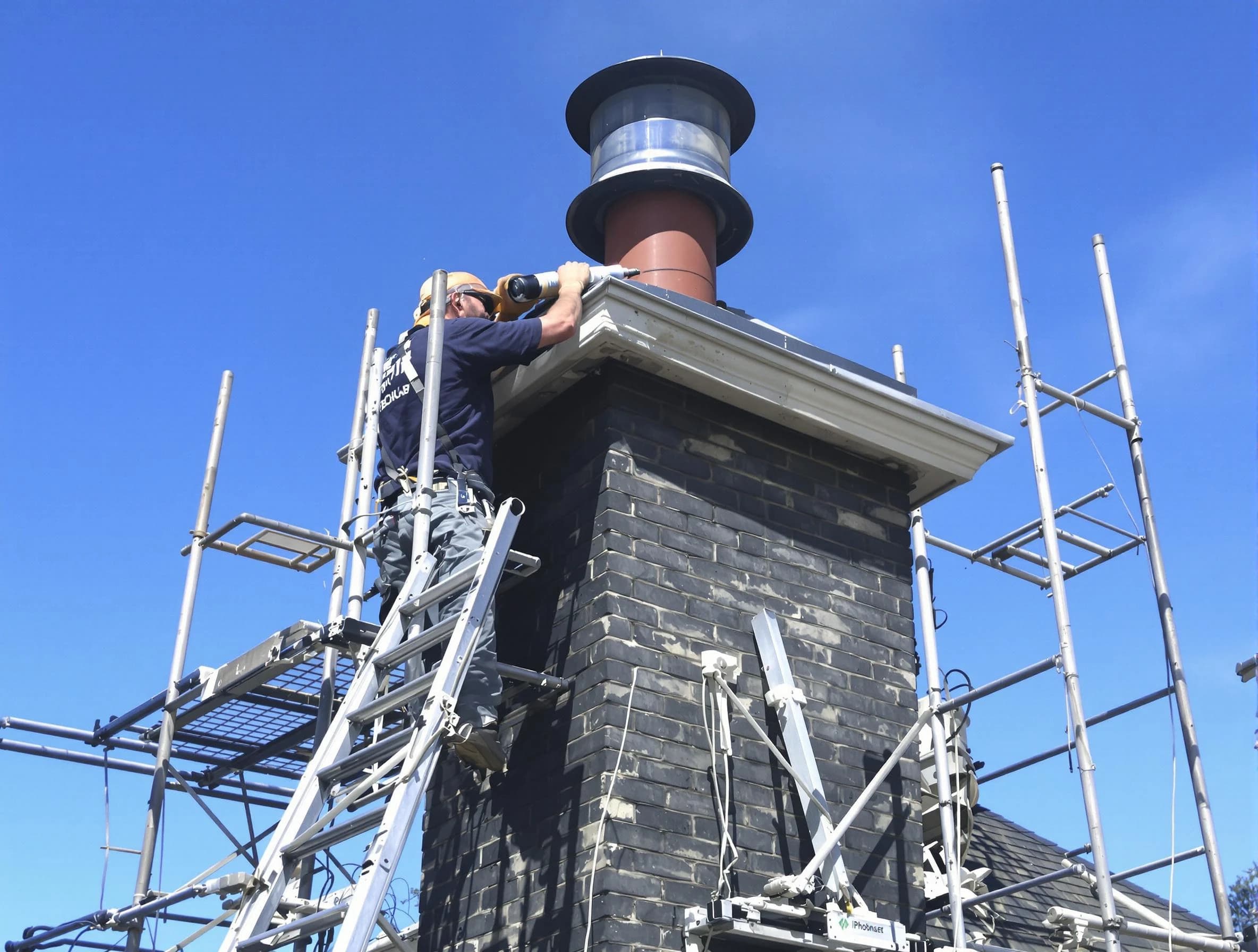 Sturdy chimney crown finished by McDonough Chimney Sweep in McDonough, GA