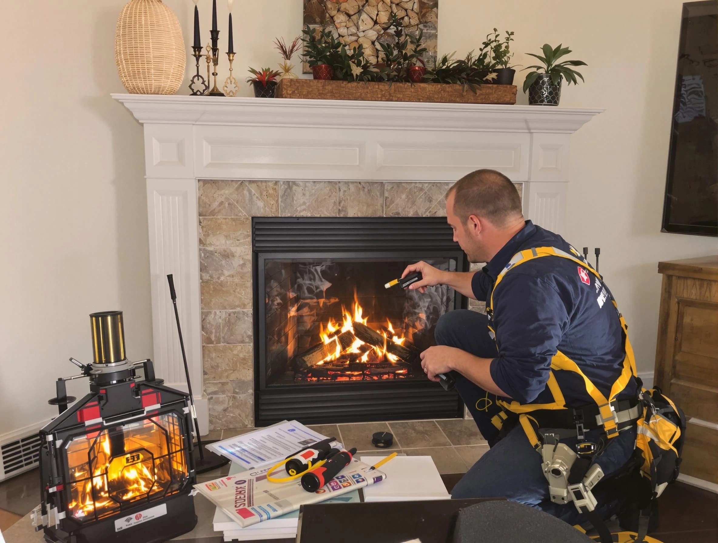 Safety-focused fireplace inspection by McDonough Chimney Sweep in McDonough, GA