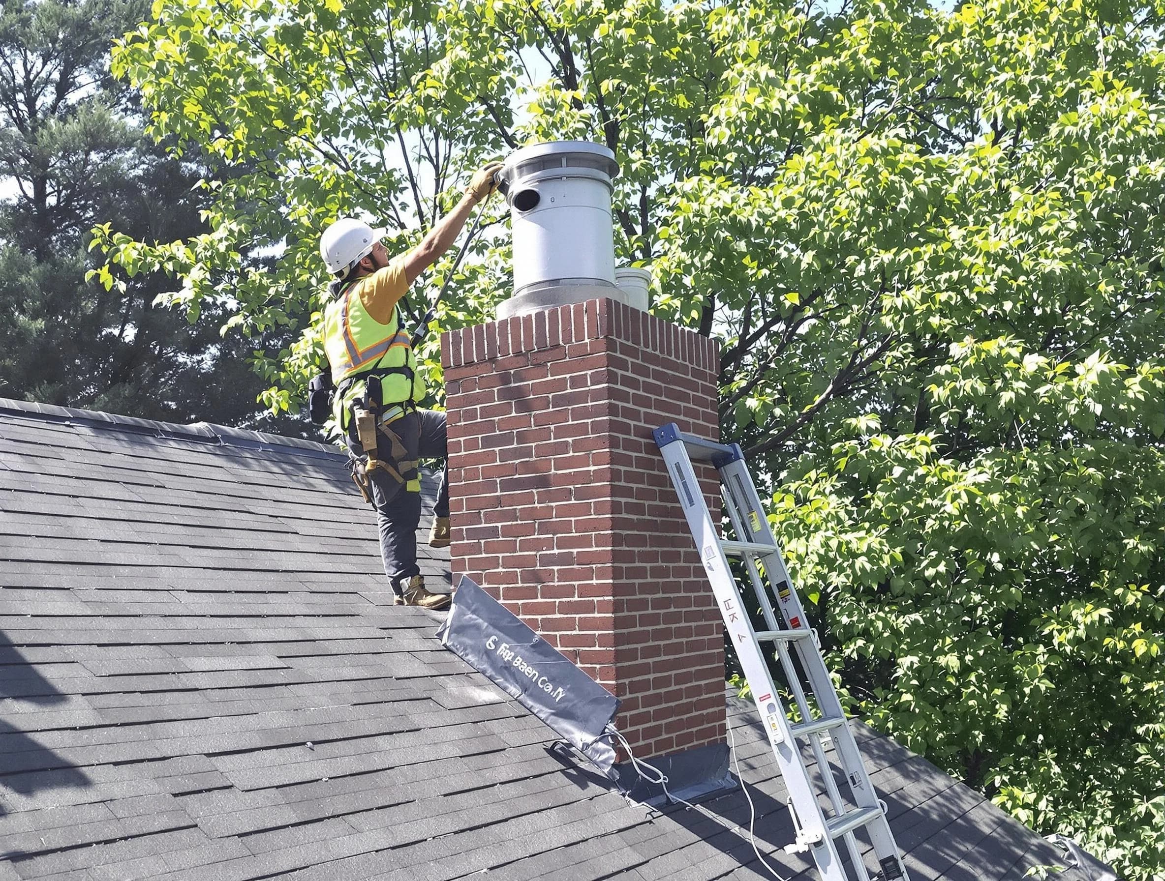 Chimney liner inspection by McDonough Chimney Sweep in McDonough, GA
