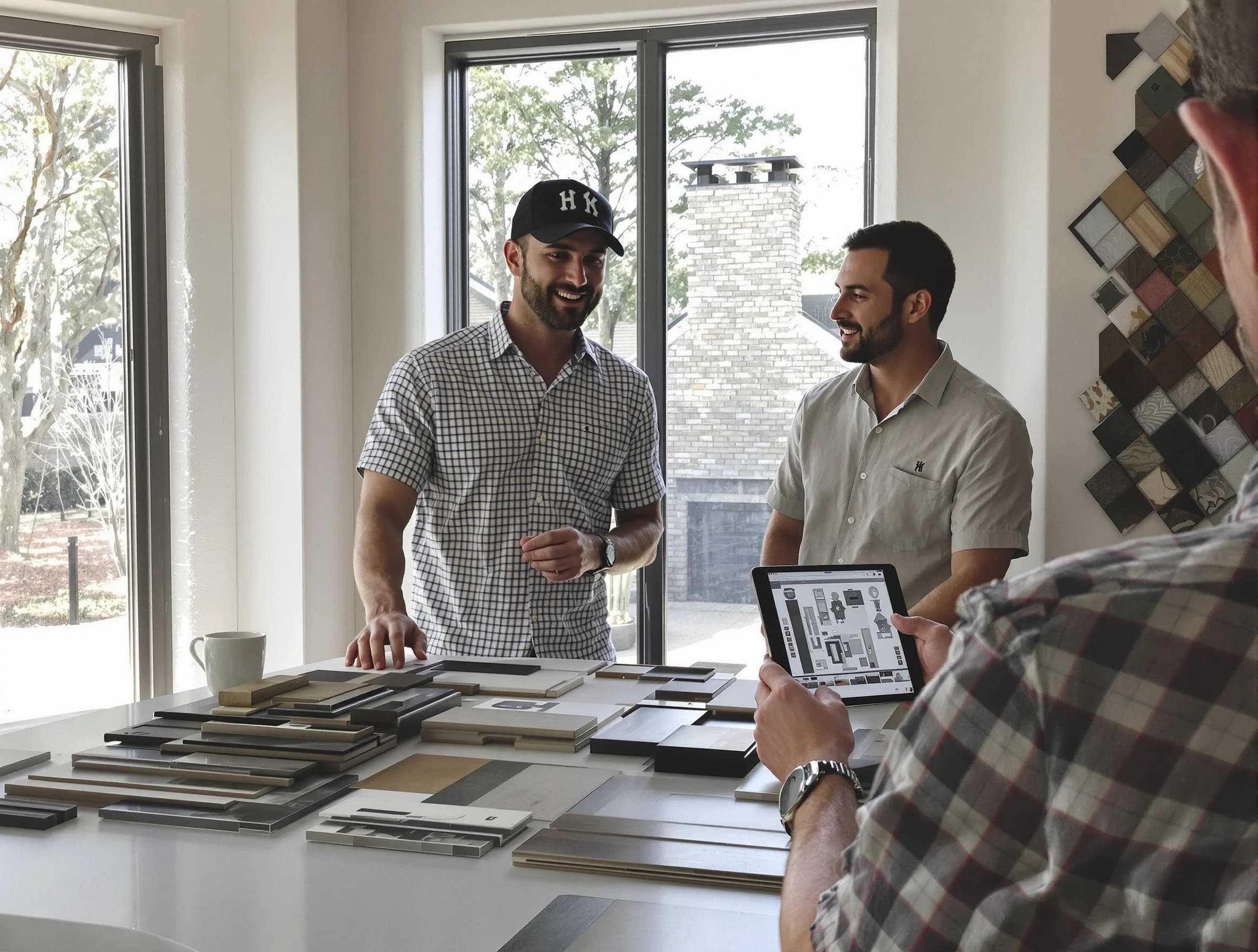 McDonough Chimney Sweep remodeling a chimney and fireplace in McDonough, GA