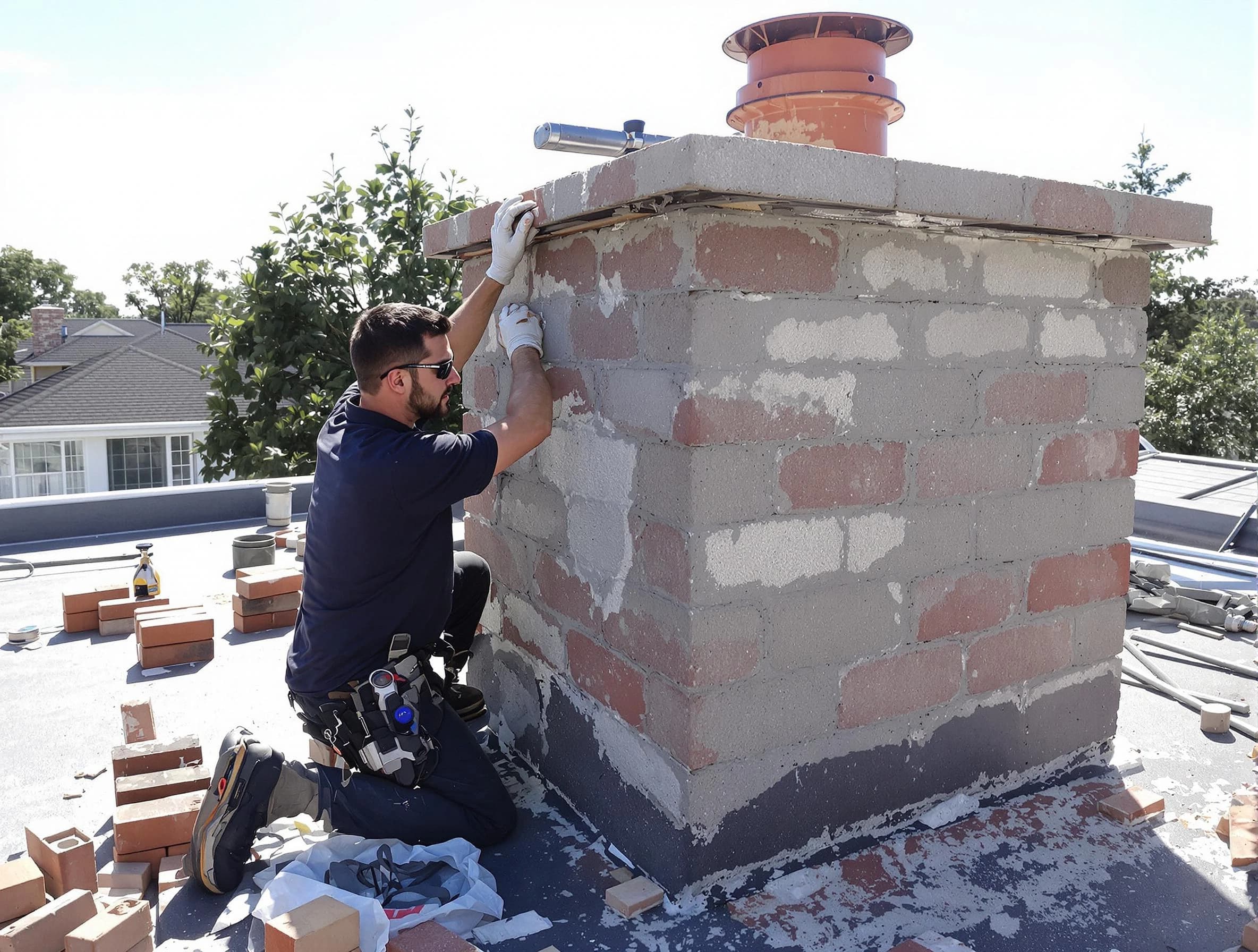Advanced chimney repair process by McDonough Chimney Sweep in McDonough, GA