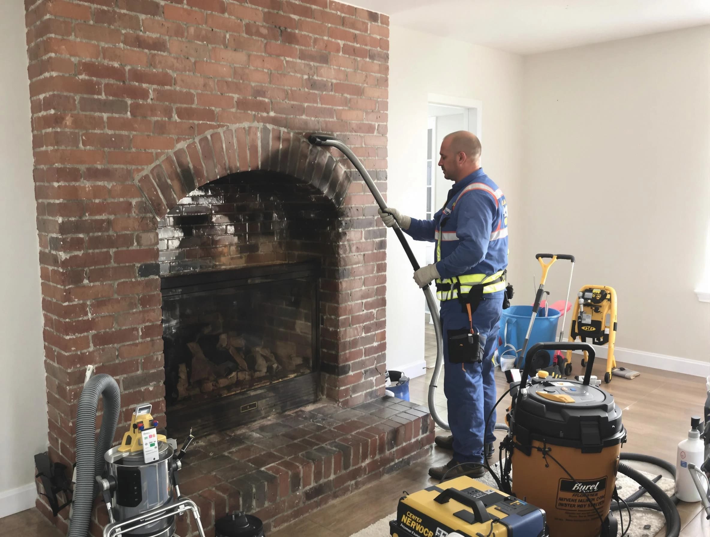 McDonough Chimney Sweep expert performing detailed chimney sweep in McDonough, GA