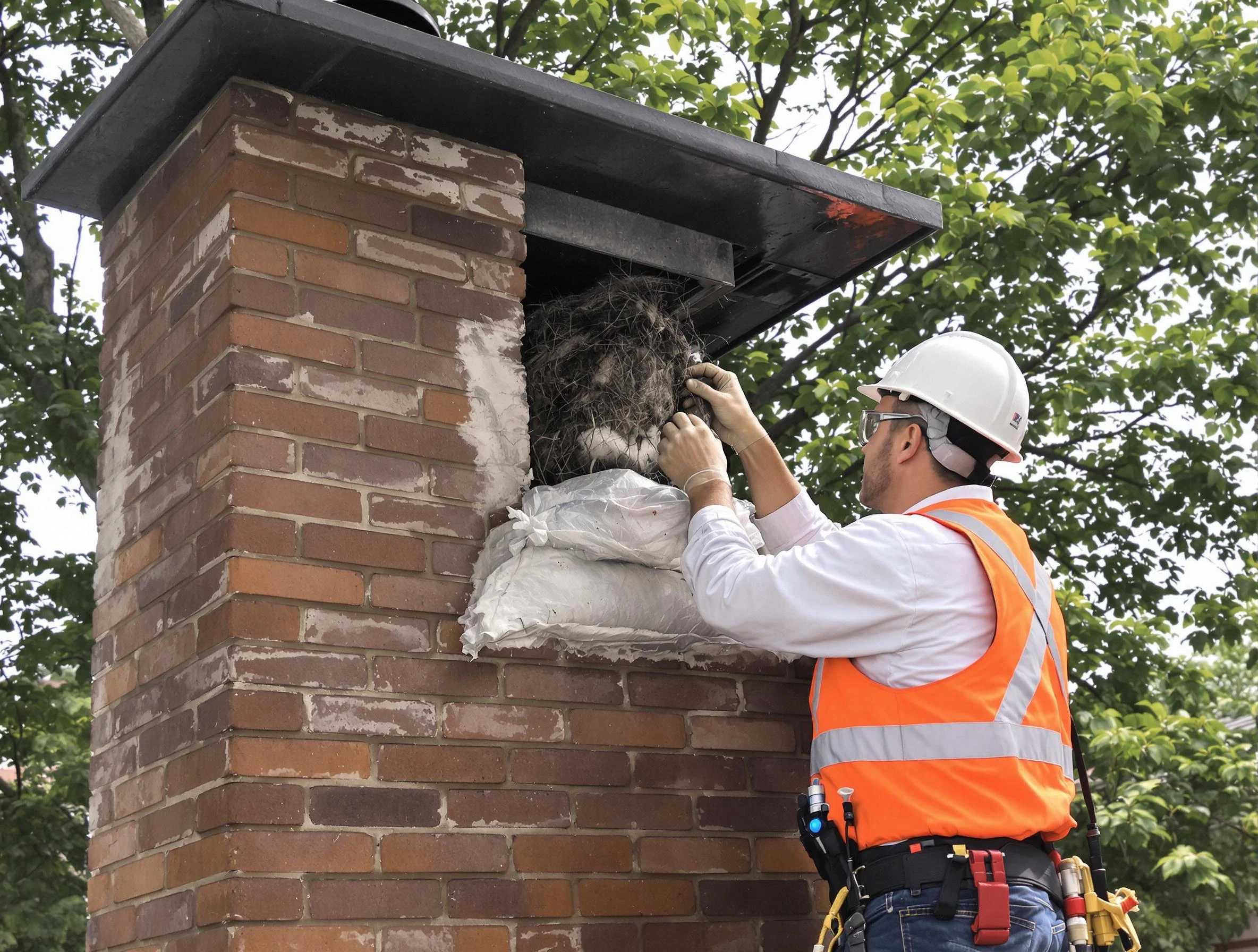 Humane removal of debris and animals by McDonough Chimney Sweep in McDonough, GA