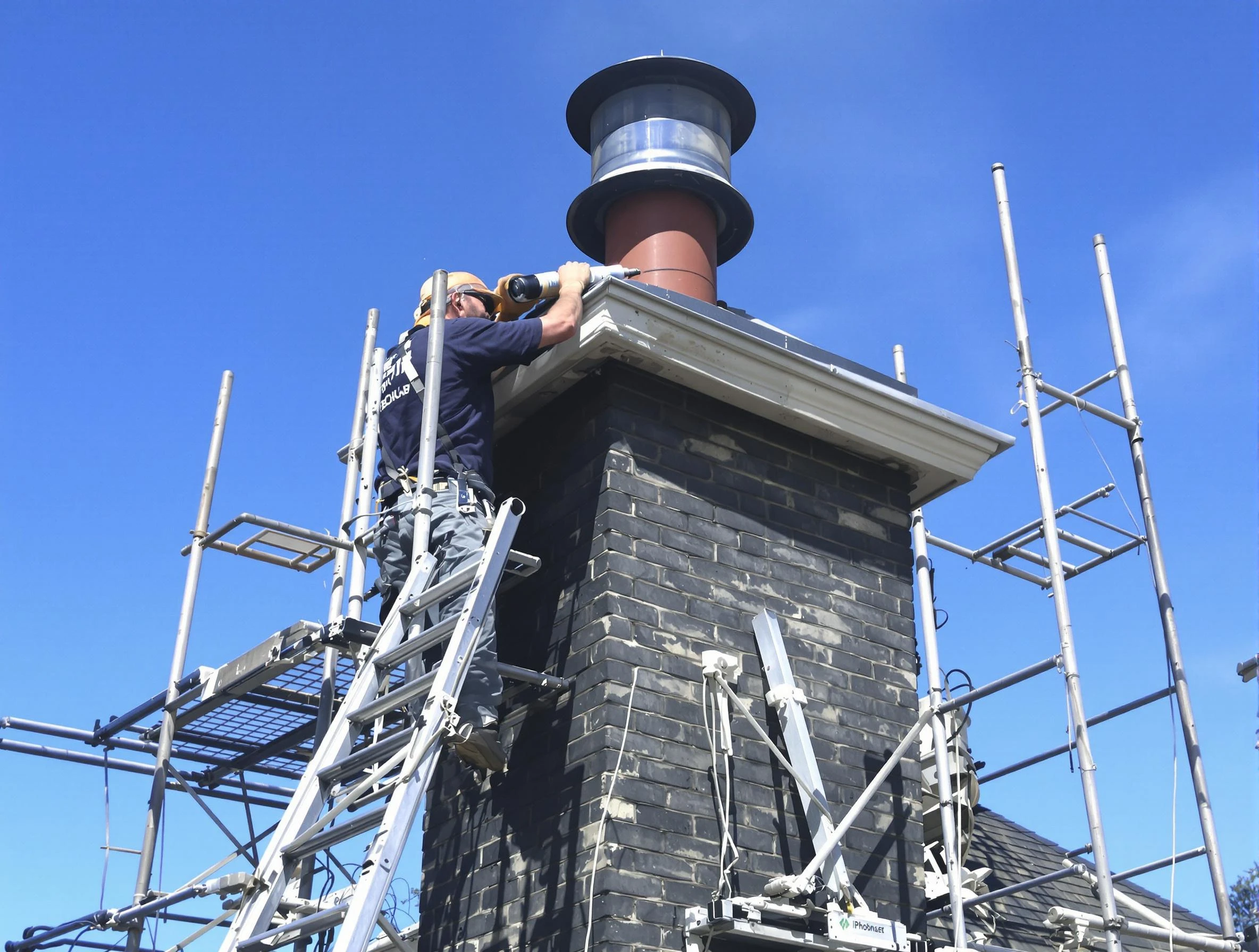 Sturdy chimney crown finished by McDonough Chimney Sweep in McDonough, GA