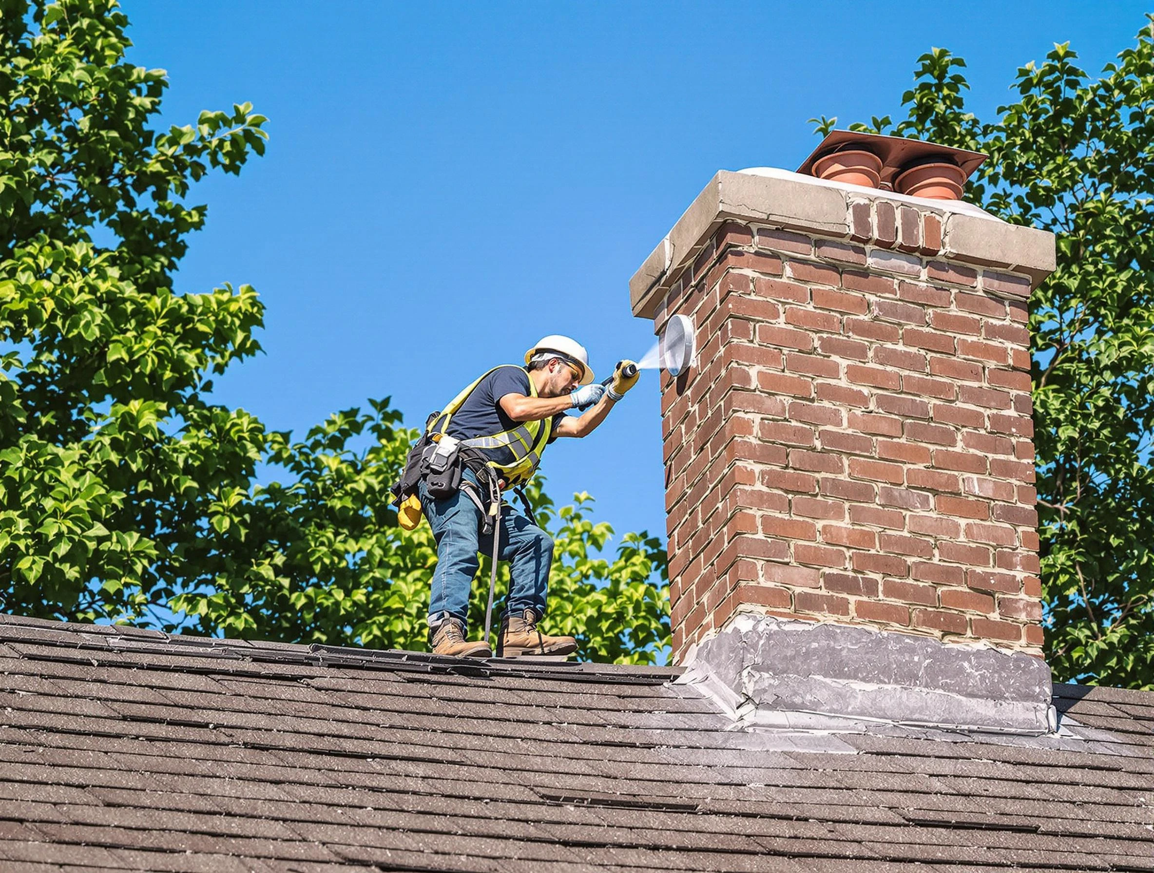 McDonough Chimney Sweep performing an inspection with advanced tools in McDonough, GA