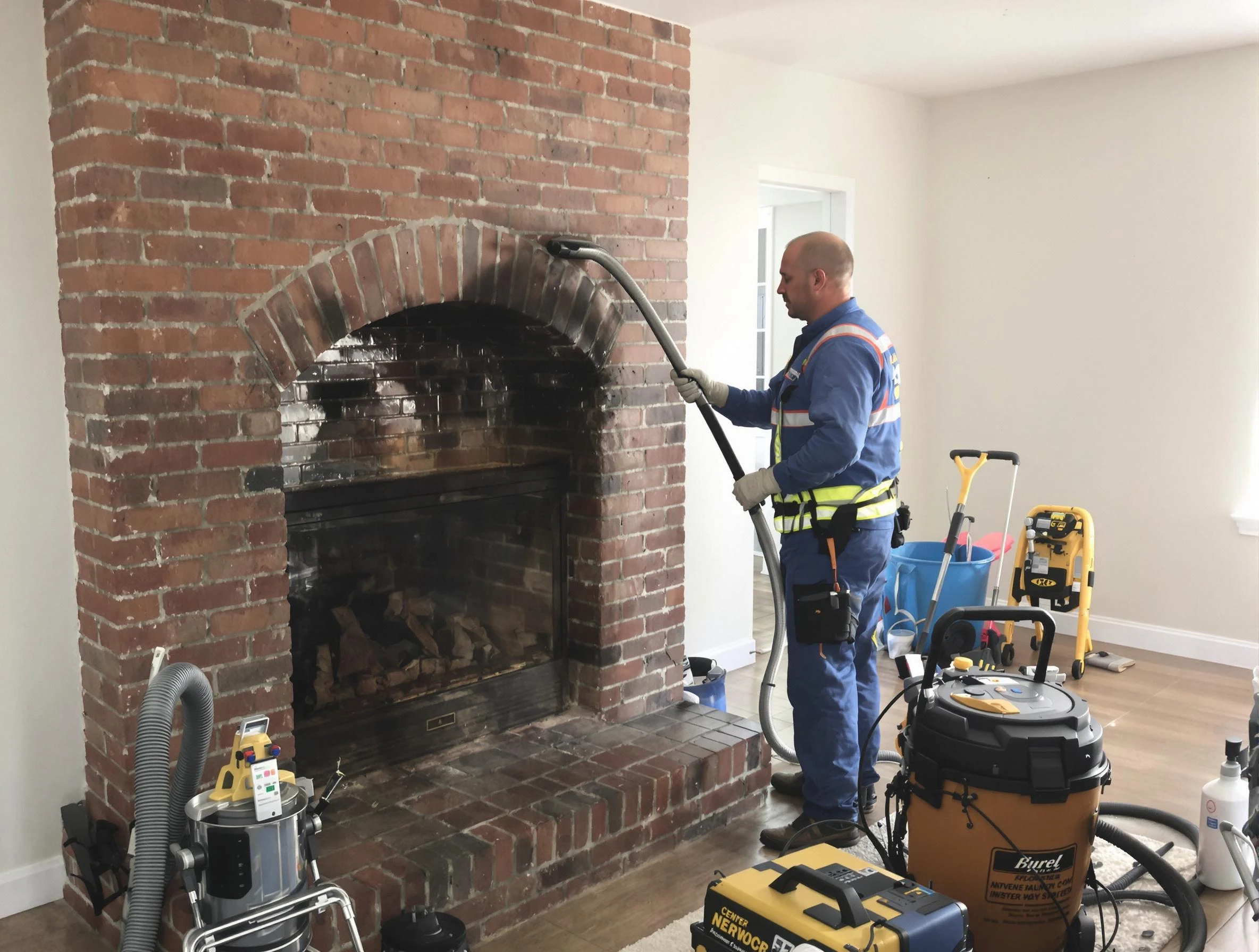 McDonough Chimney Sweep expert performing detailed chimney sweep in McDonough, GA